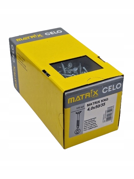 Wkręty konfirmaty do drewna Matrix 4 x 50 mm 500 Szt