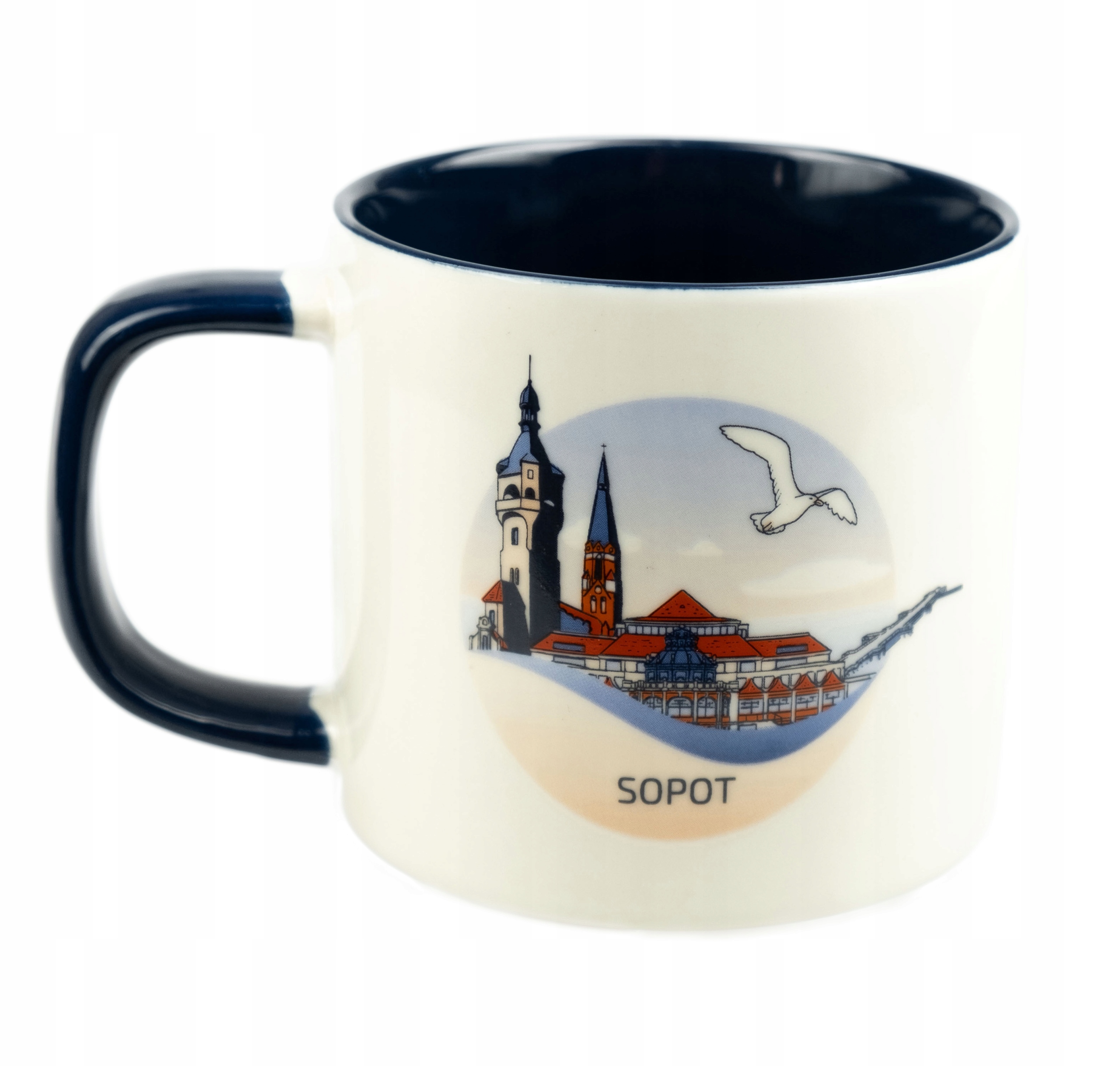 

Kubek znad morza pamiątka Bałtyk Sopot