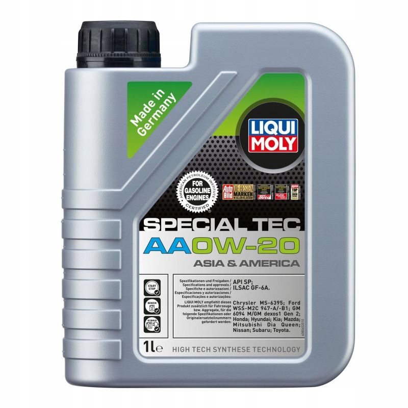 Olej Liqui Moly 0W20 Special Tec Aa 1L