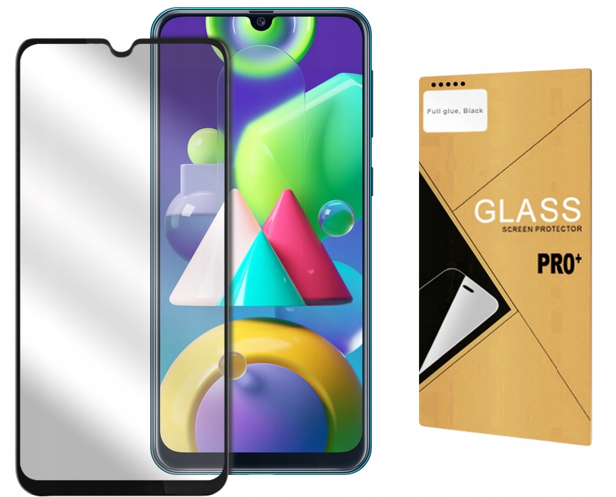 

Full Glue Szkło Hartowane Całe 5D Do Samsung M21