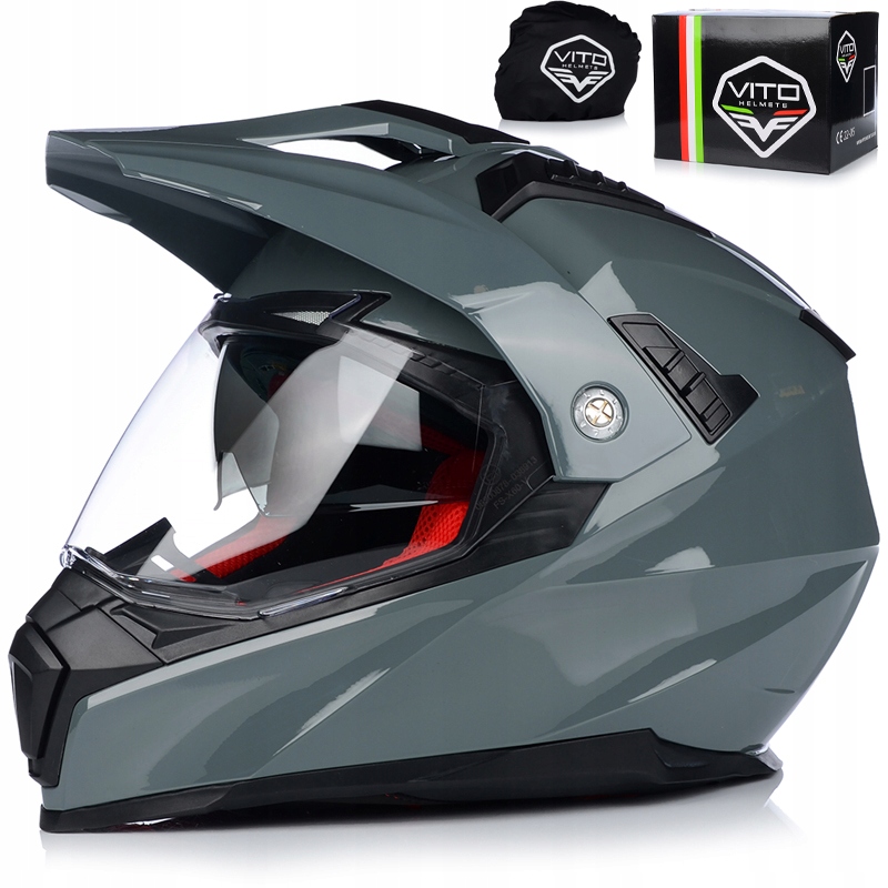 KASK MOTOCYKLOWY | VITO MOLINO | ENDURO CROSS QUAD ATV + SZYBA + BLENDA