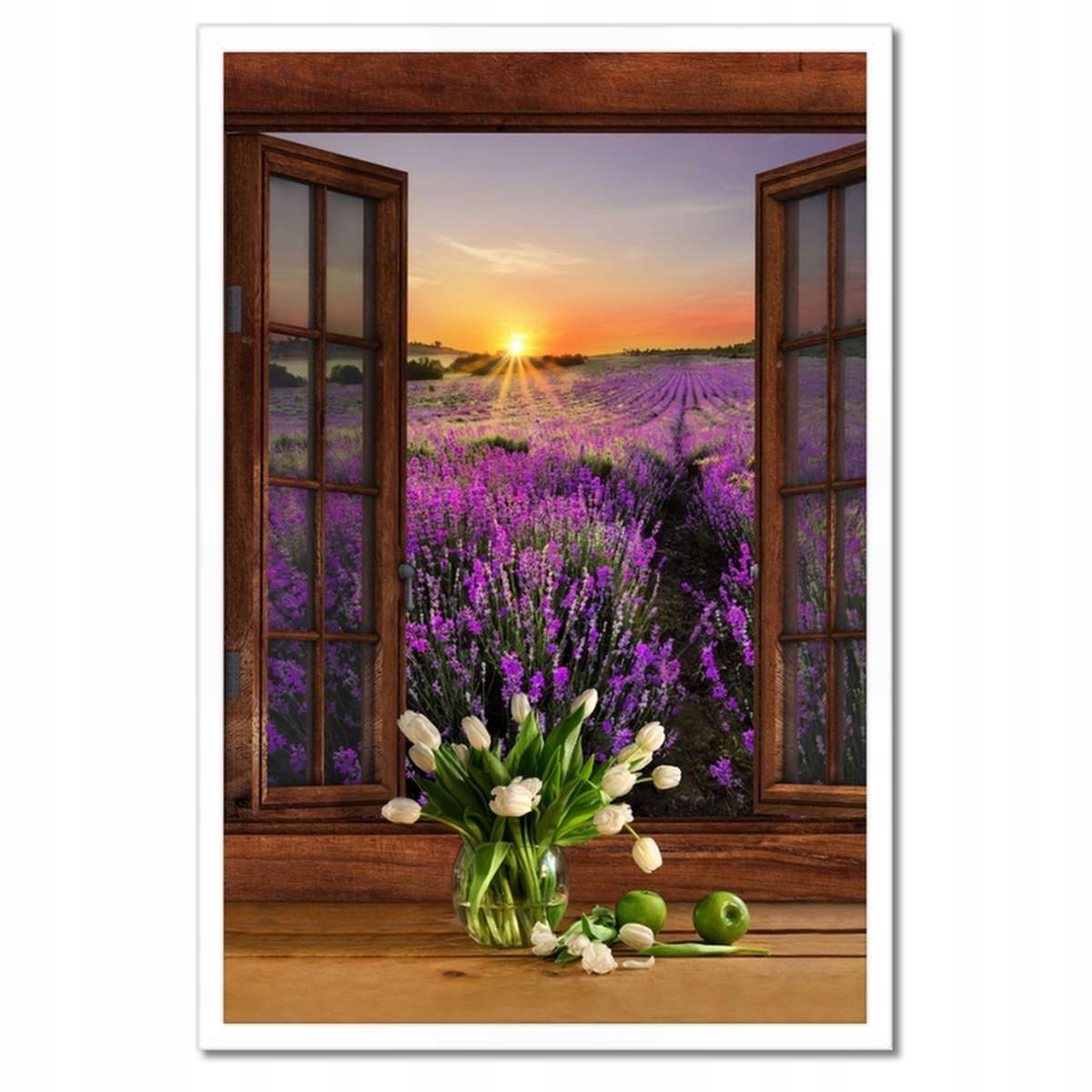 Plakáty v rámu 40x60 Okno s výhledem Levandule