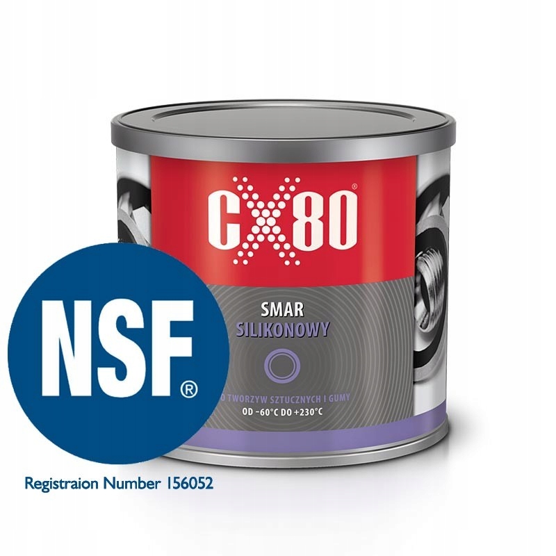 

CX-80 Smar Silikonowy Nsf Kontakt Żywnością 500g