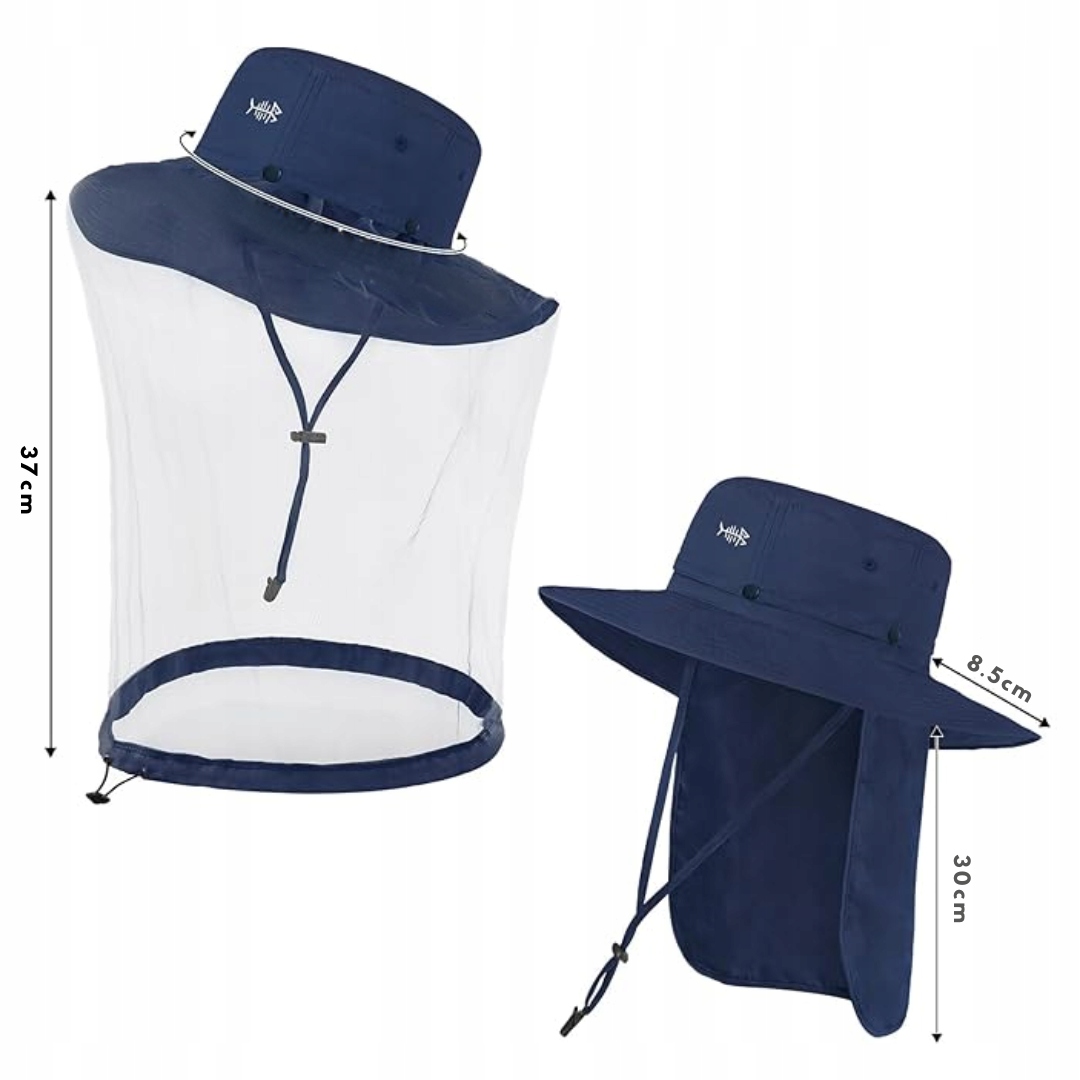 KAPELUSZ PRZECIWSŁONECZNY Z SIATKĄ MOSKITIERĄ CZAPKA OCHRONNA - CZAPKI EAN (GTIN) 7890599031119