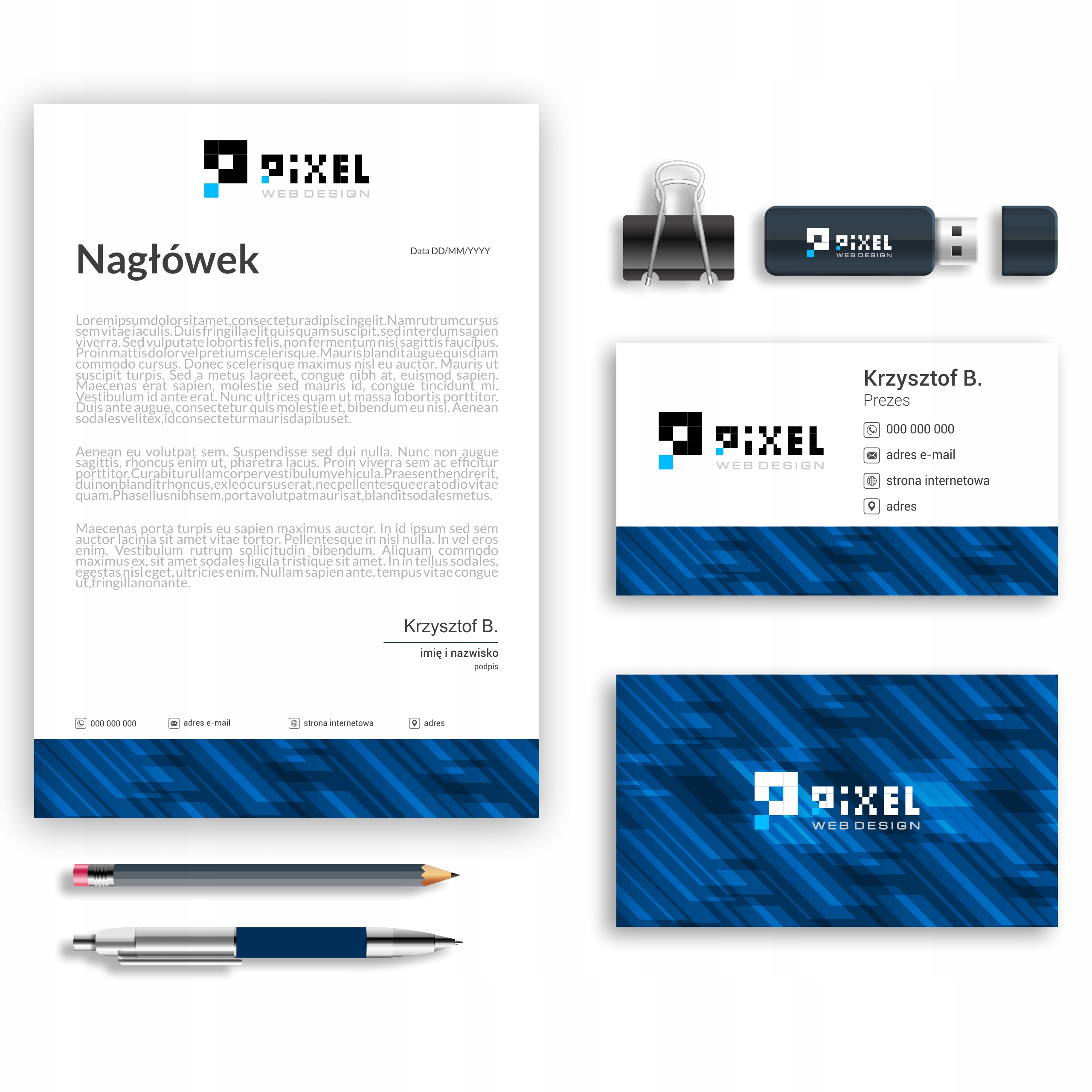 PROJEKT LOGO / LOGOTYP TWOJEJ FIRMY+ WIZYTÓWKA DWUSTRONNA + PAPIER FIRMOWY Marka inny