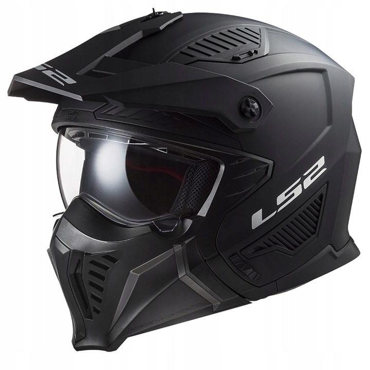 Motocyklová prilba LS2 Drifter Solid Black Matt L 59-60 cm