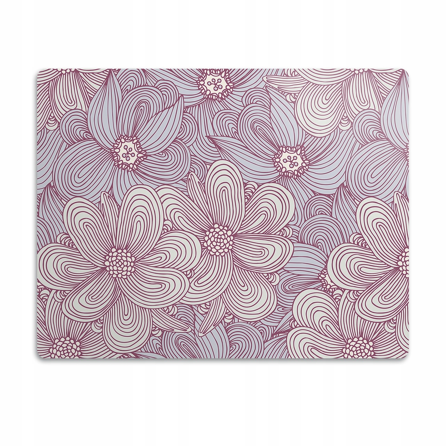 Levně Pro psa kočku podložka pod misky Květiny Doodle 60x40 cm