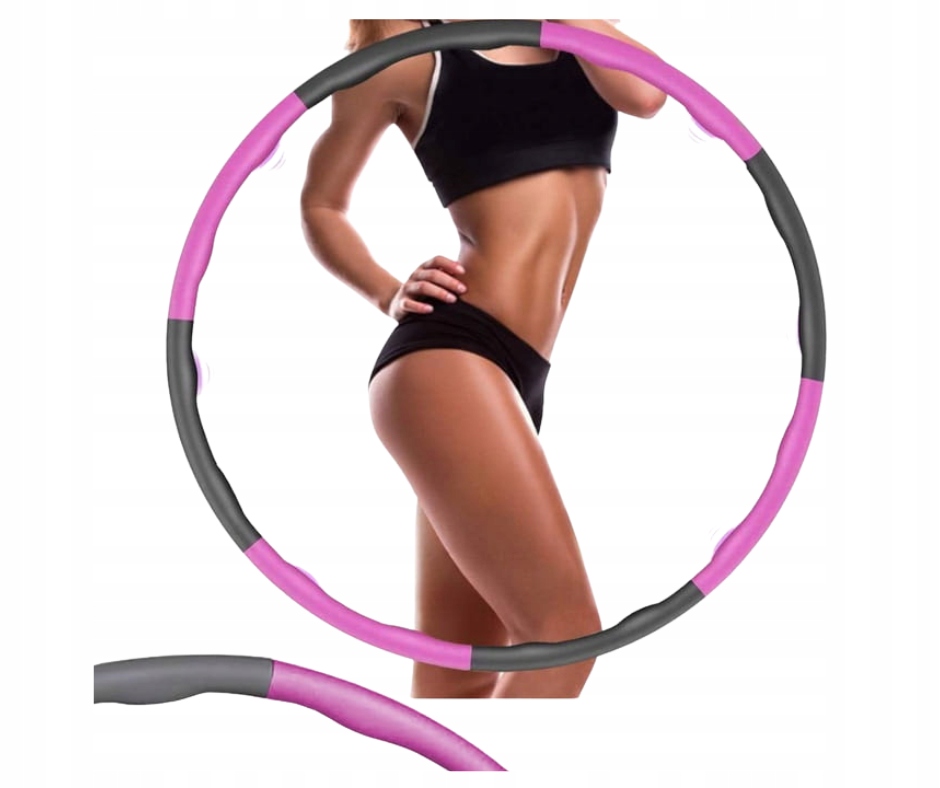 HulaHop Odchudzające 95cm 8 Części Wypustki Pianka Rodzaj z wypustkami