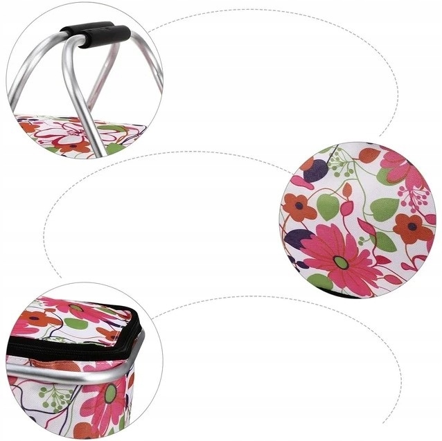 KOSZ TERMICZNY SKŁADANY TURYSTYCZNY NA ZAKUPY PLAŻĘ 30L + 3WKŁADY Model ze składaną rączką