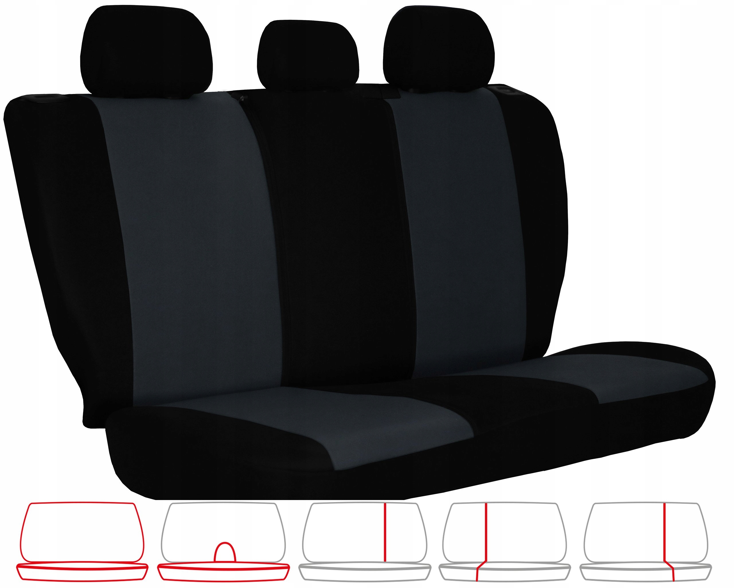 POKROWCE NA FOTELE SAMOCHODOWE VW GOLF 4 Typ pokrowiec