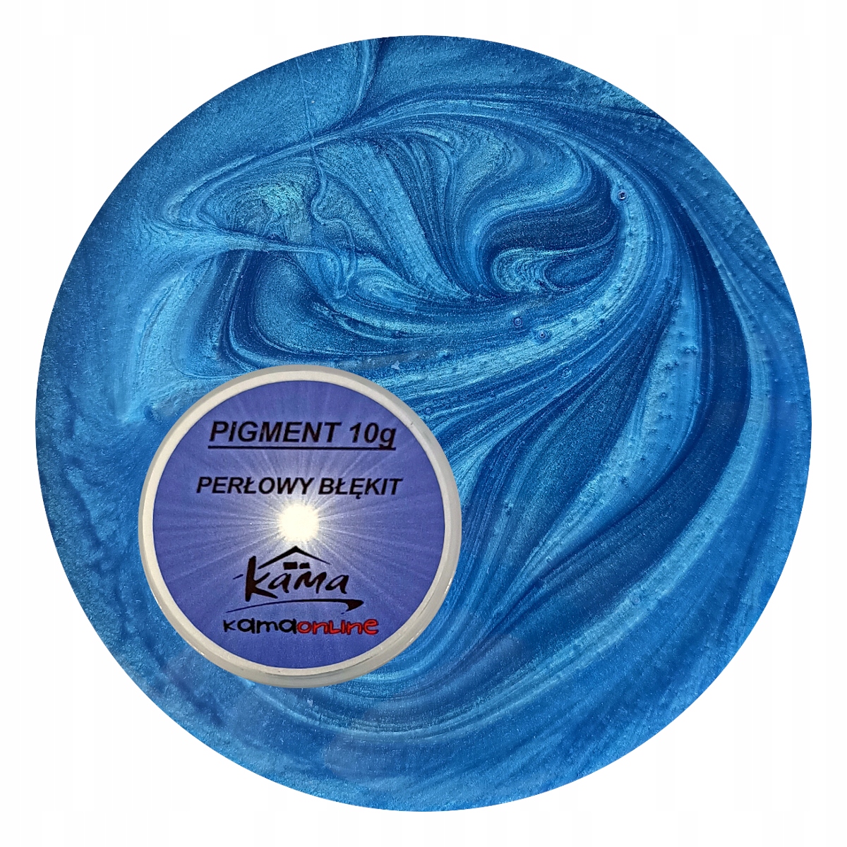

Barwnik Pigment Perłowy do żywic Błękitny 10 gram