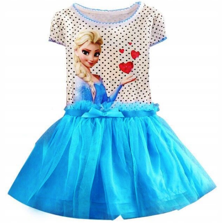 

Strój Sukienka Frozen Elsa Anna Kraina Lodu 140CM