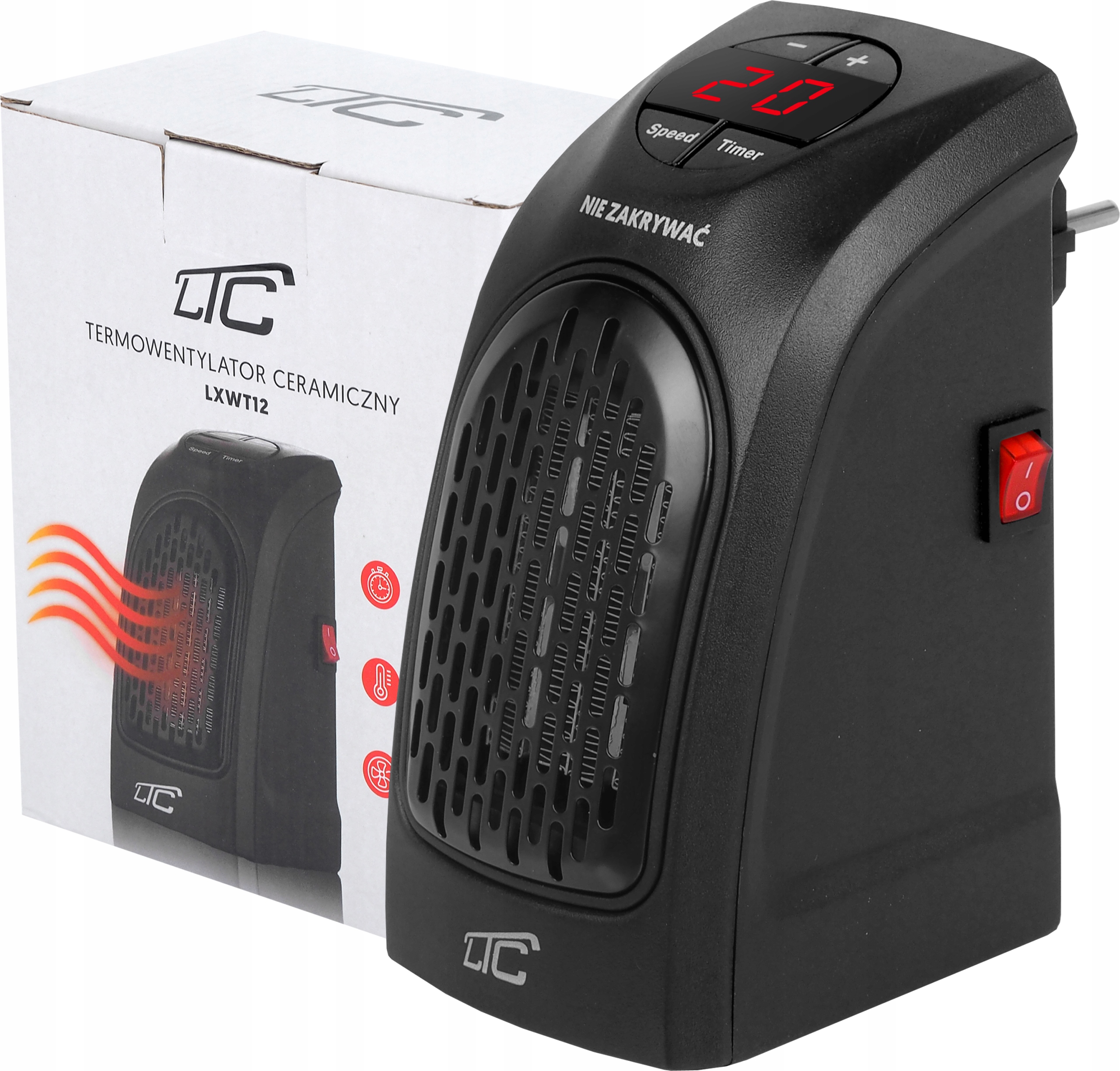 GRZEJNIK ELEKRTYCZNY TERMOWENTYLATOR CERAMICZNY Marka LTC