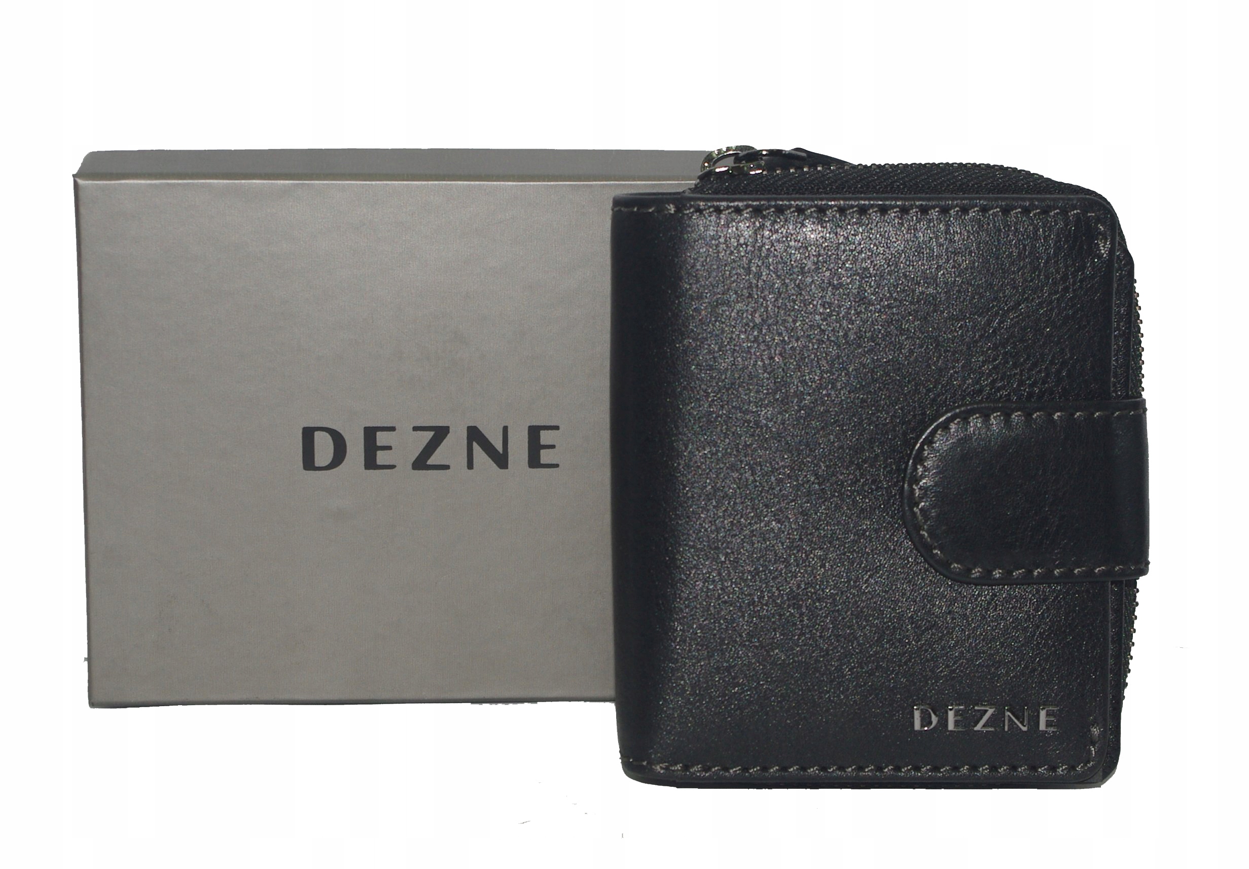 Dezne dámská kožená peněženka Rfid, černá
