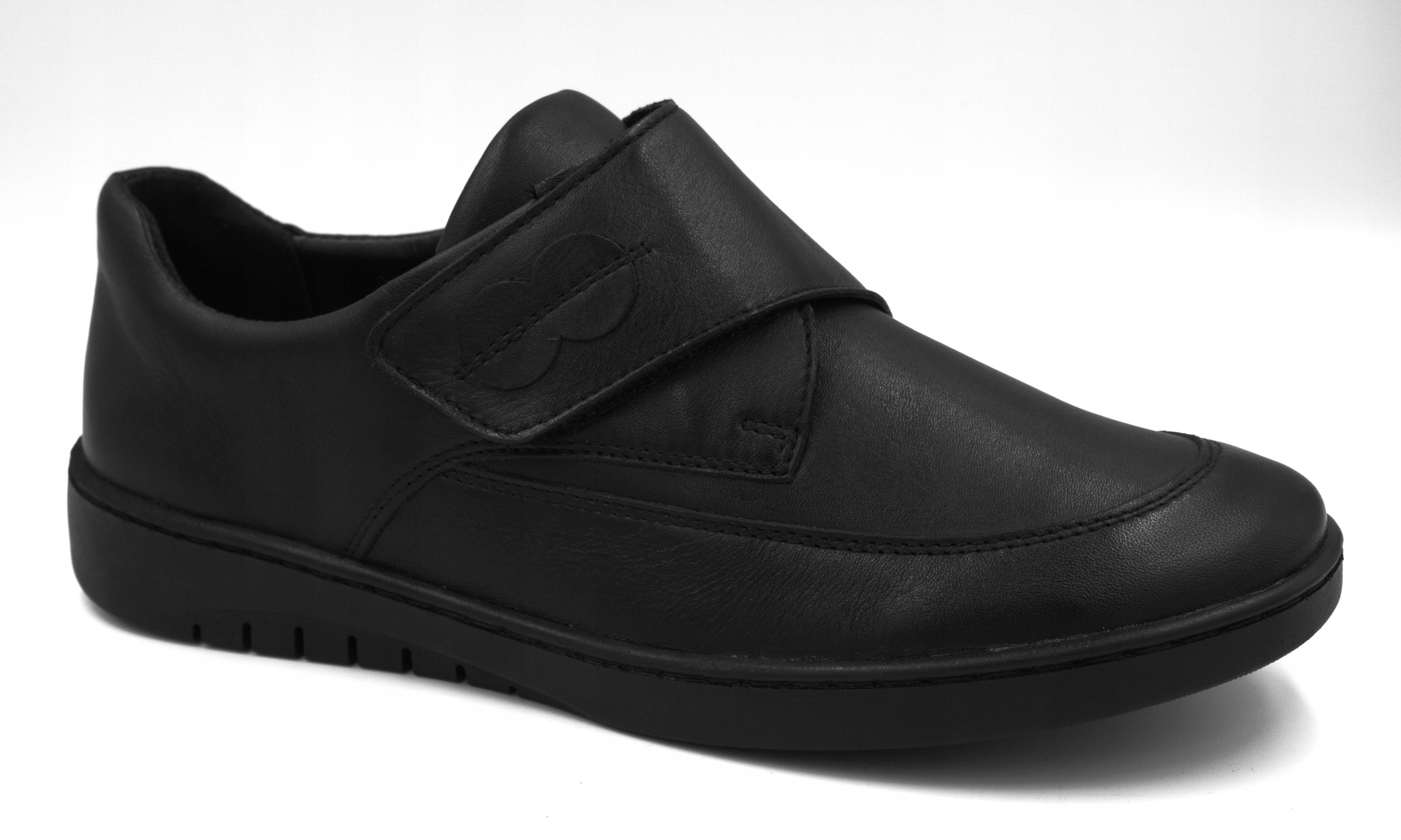 Pollonus 1209 Kožené Polobotky Dámské Boty Kůže černé