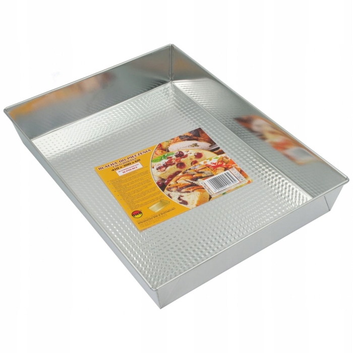 

Blacha do pieczenia tradycyjna srebrna 41x30x6cm