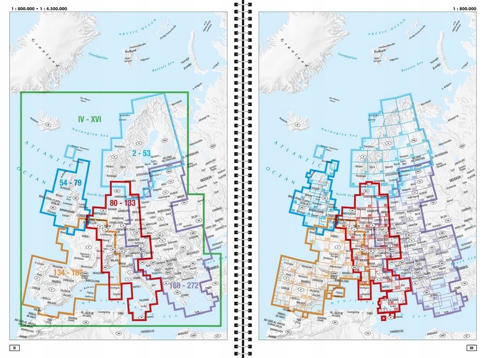 EUROPA 2023 ATLAS SAMOCHODOWY DROGOWY NA SPIRALI FALK ISBN 9783827900227