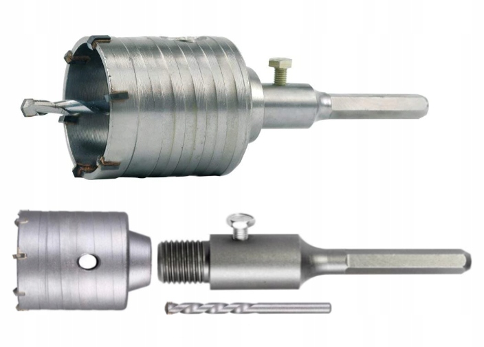 Korunkový Vrták Na Zdivo Betonu Korunka 125 mm Hex Adaptér
