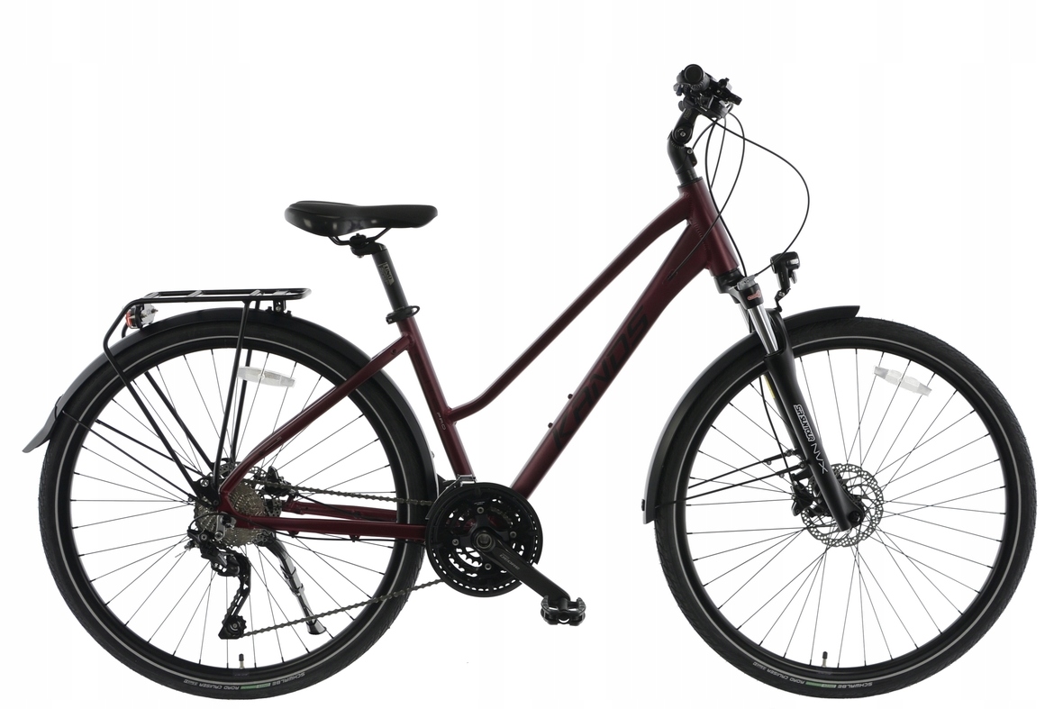 Rower 28 Kands Elite Pro 4.0 Deore 3x10 bordowy D19 hydr MY2023