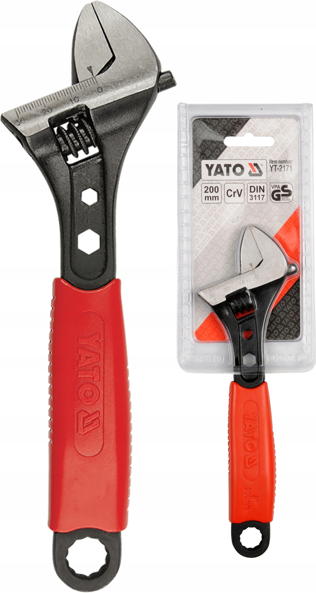 

Klucz Nastawny Szwed 300mm Stal CrV40 0-42mm Yato