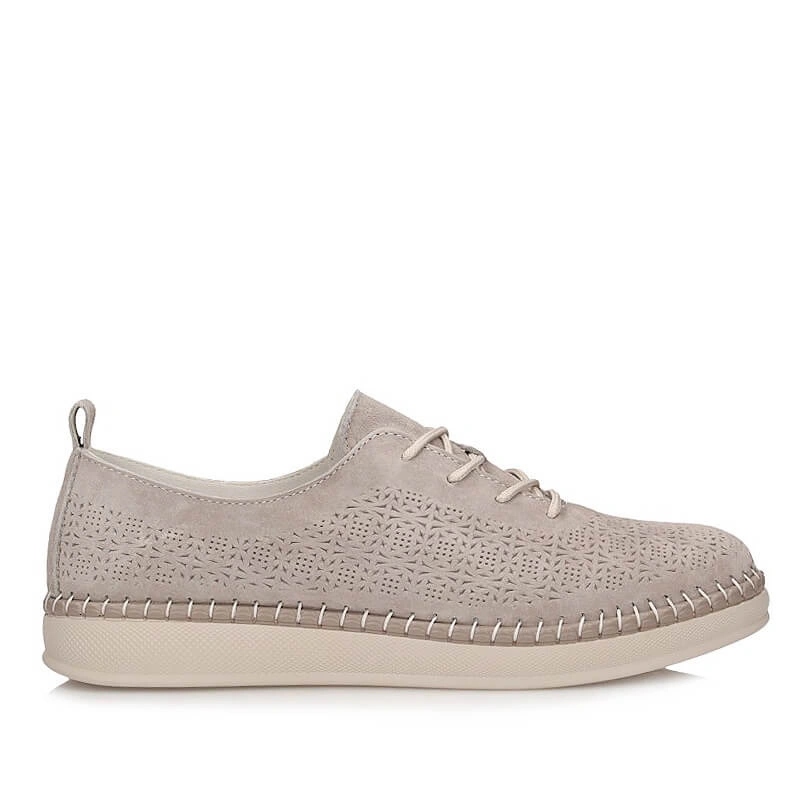 Dámské polobotky Filippo DP7674/26 Be bezové šněrovací kožené