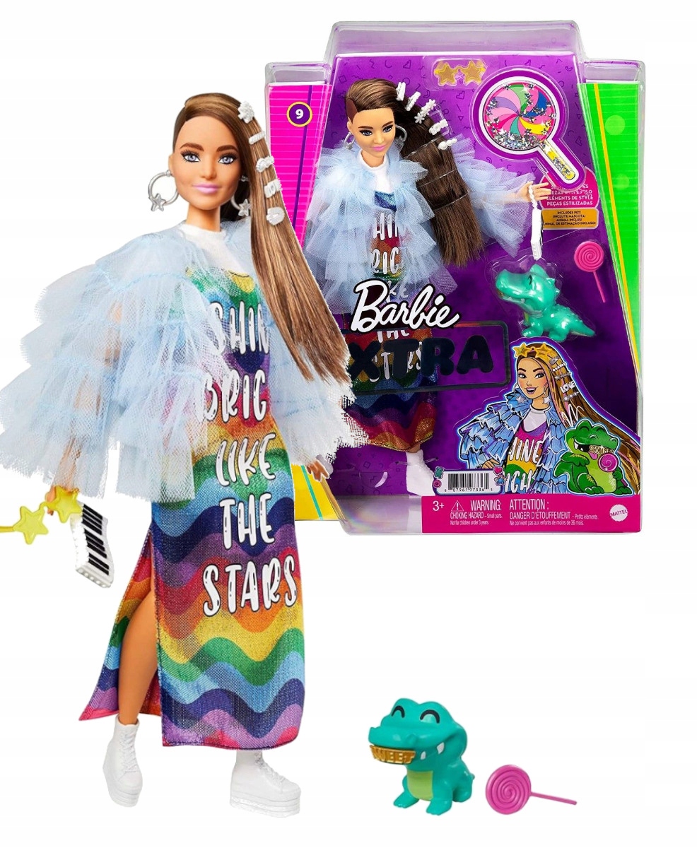 

Barbie Extra lalka krokodylek akcesoria GYJ78