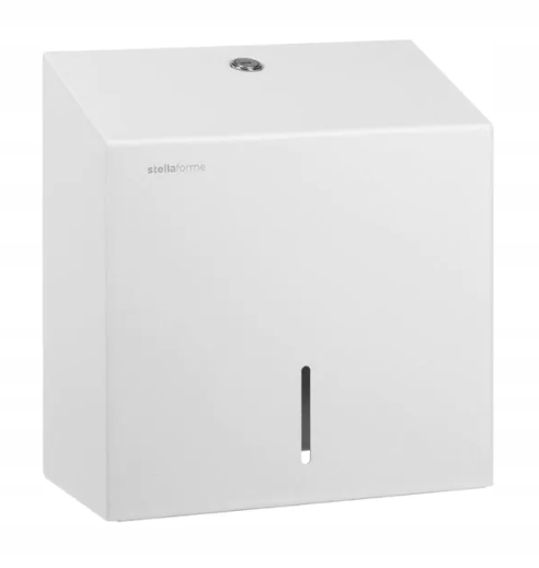 Stella Zásobník na papier v rolke, priemer rolky 19 cm, biely mat 21.501A-W