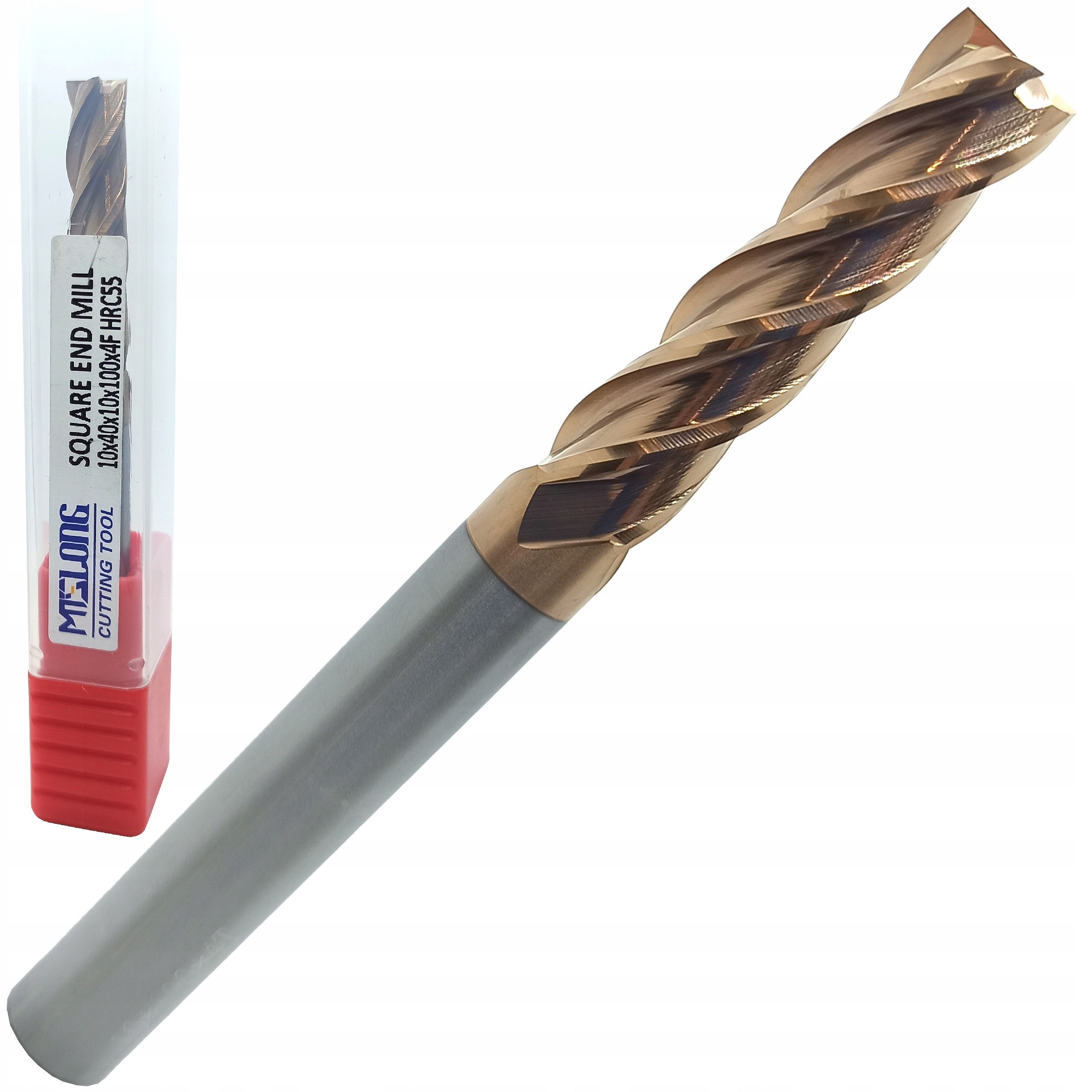 FREZ WĘGLIKOWY VHM MTS fi 10mm 100L długi 55HRC 4P