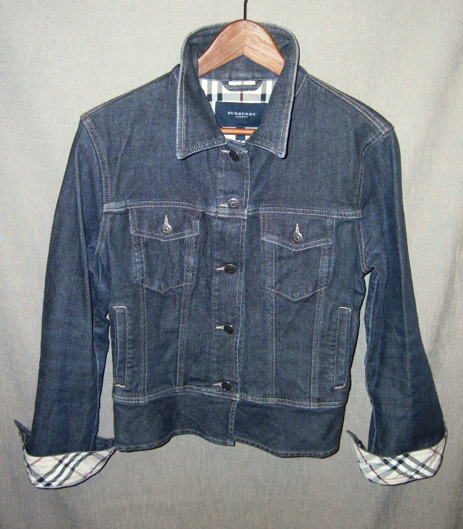 BURBERRY LONDON kurtka jeansowa dżinsowa bawełniana BURBERRY LONDON kurtka jeansowa dżinsowa bawełniana