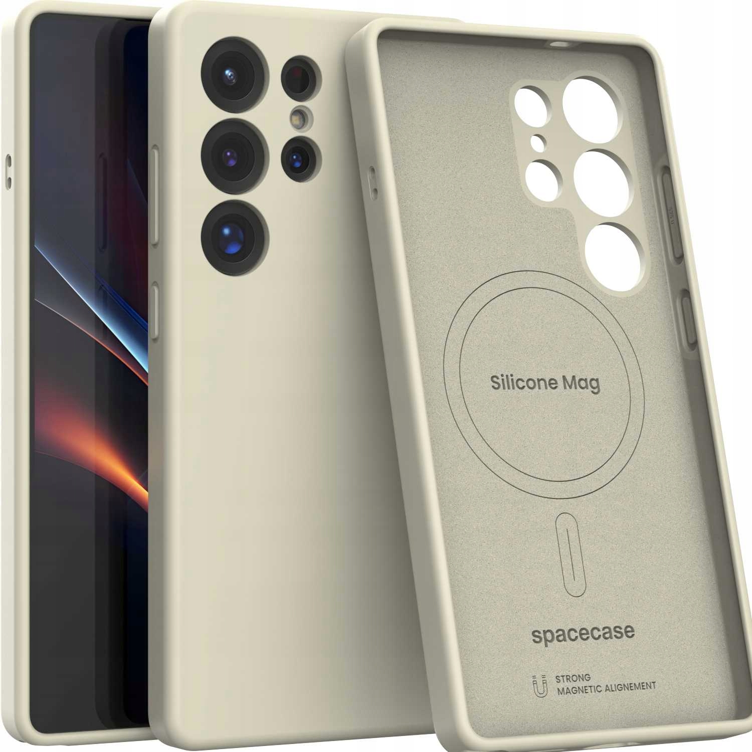 Spacecase Silicone Mag Galaxy S25 Ultra béžový