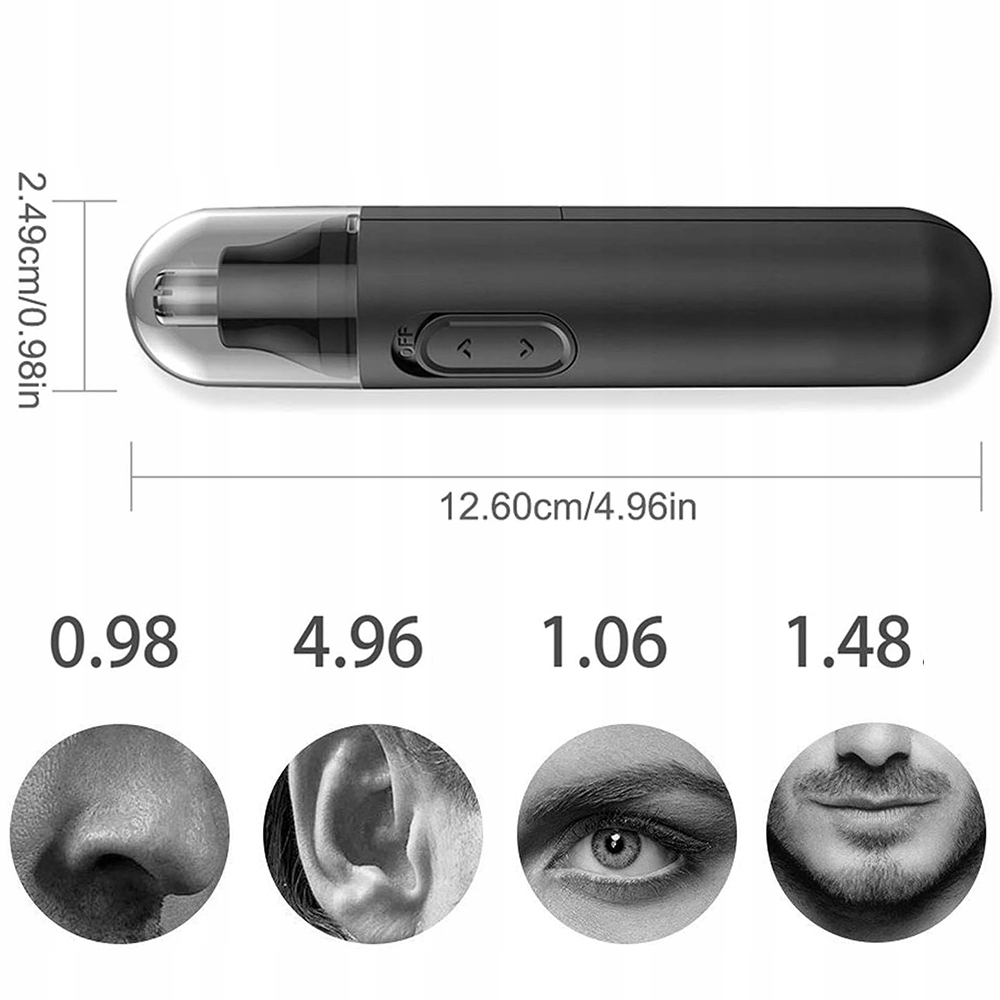Elektryczny Trymer do Noszenia USB Ładowalny bezśladowo Stan opakowania oryginalne