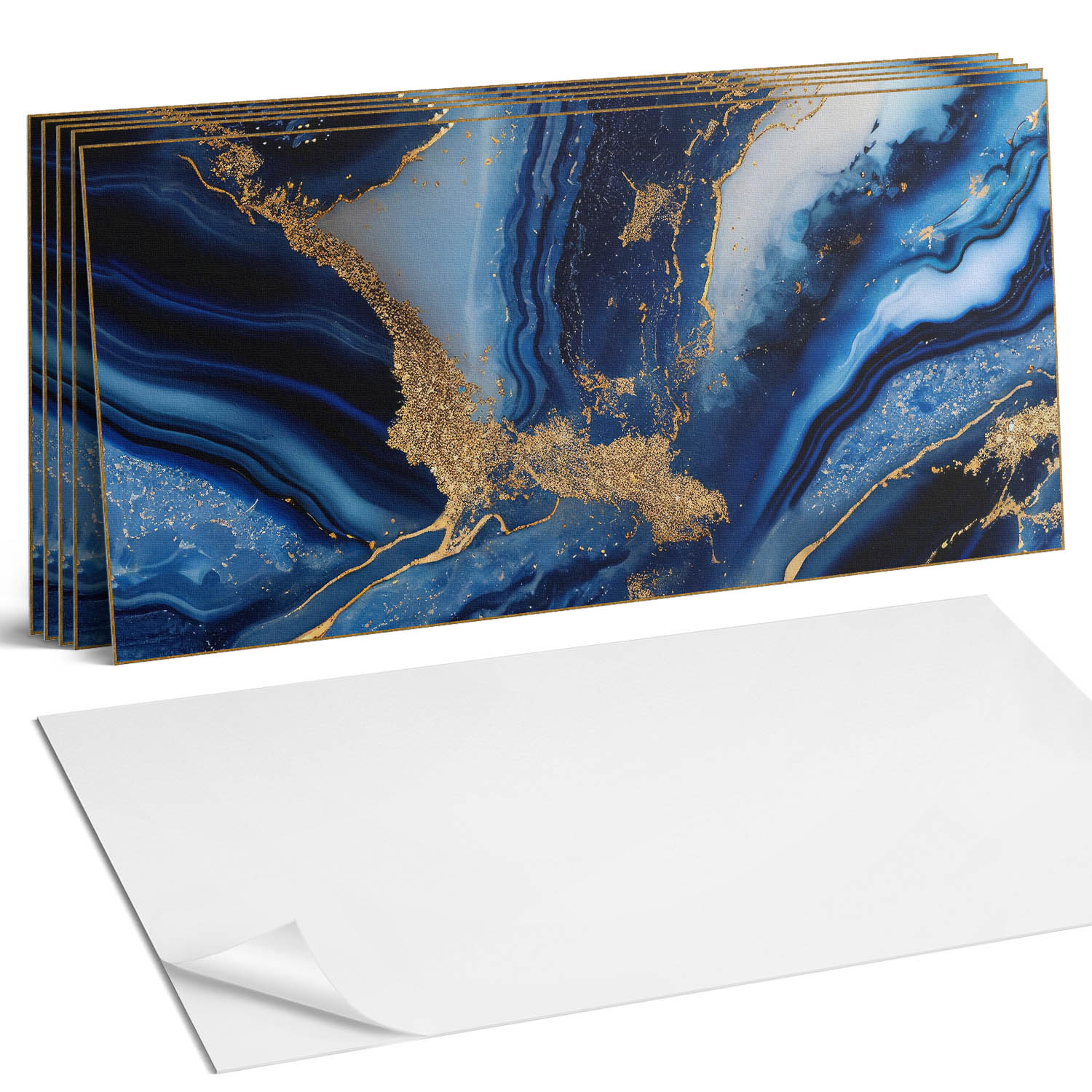 Sada dlaždíc Vinylový vlnitý vzor v abstraktnom štýle 6 x 60 x 30 cm