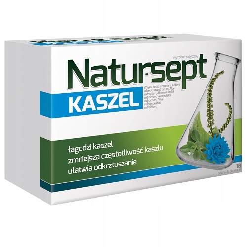 

Natur-Sept Kaszel ułatwia odkrztuszanie 18pastylek