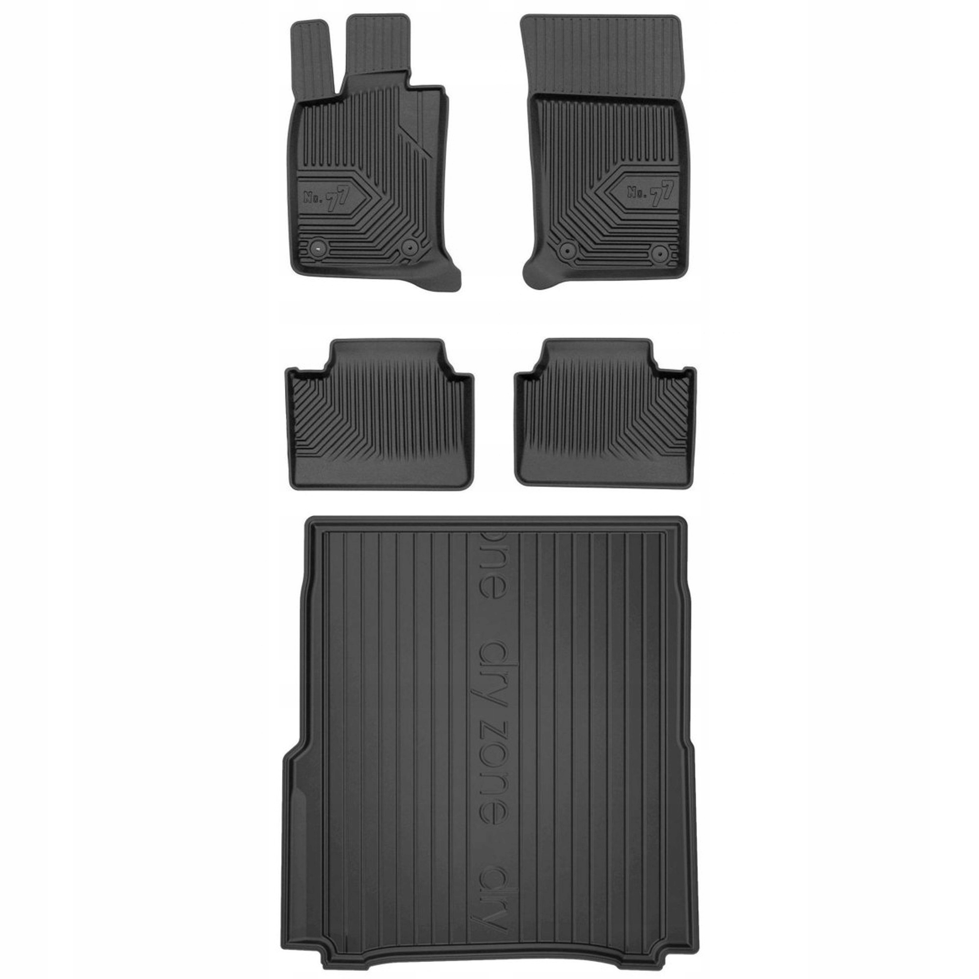 Gumová sada koberčekov a rohoží Porsche Panamera II od roku 2016