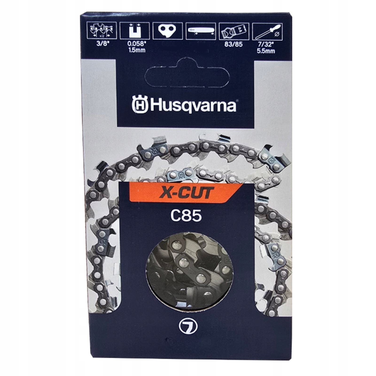 Pilový řetěz 3/8" 1,5 mm K 60 článků Husqvarna X-Cut C85 581626660