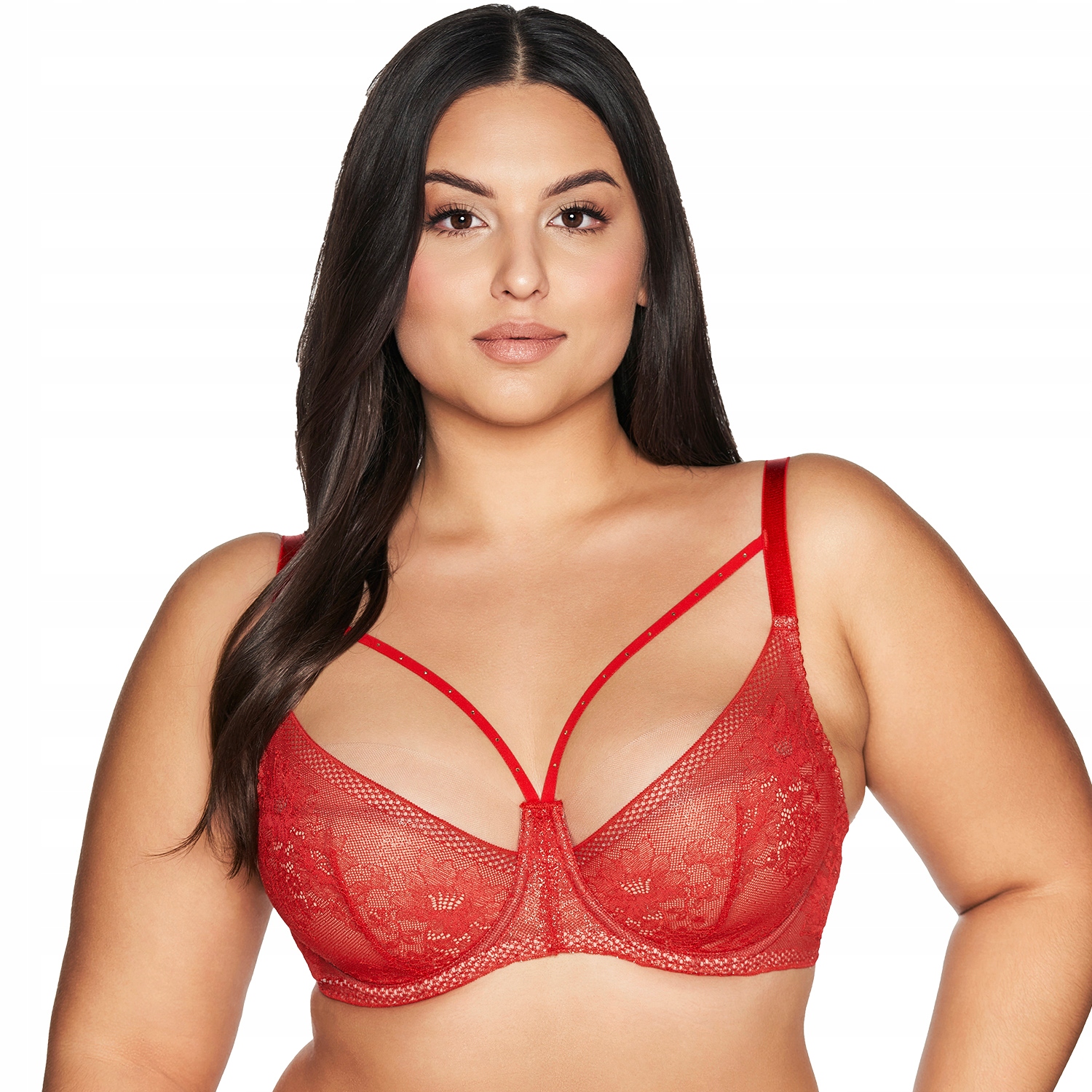 Ava 2127 Crown červená polovyztužená podprsenka Semi Soft 90D