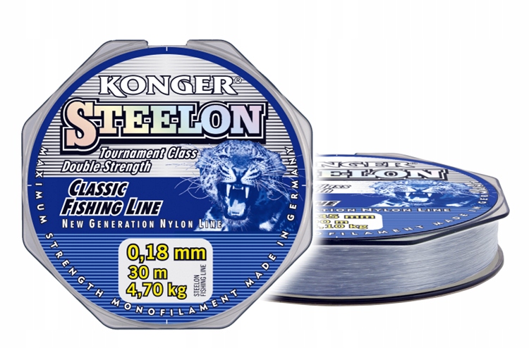 Żyłka Steelon 0.10mm 30m Jasnoszary Konger