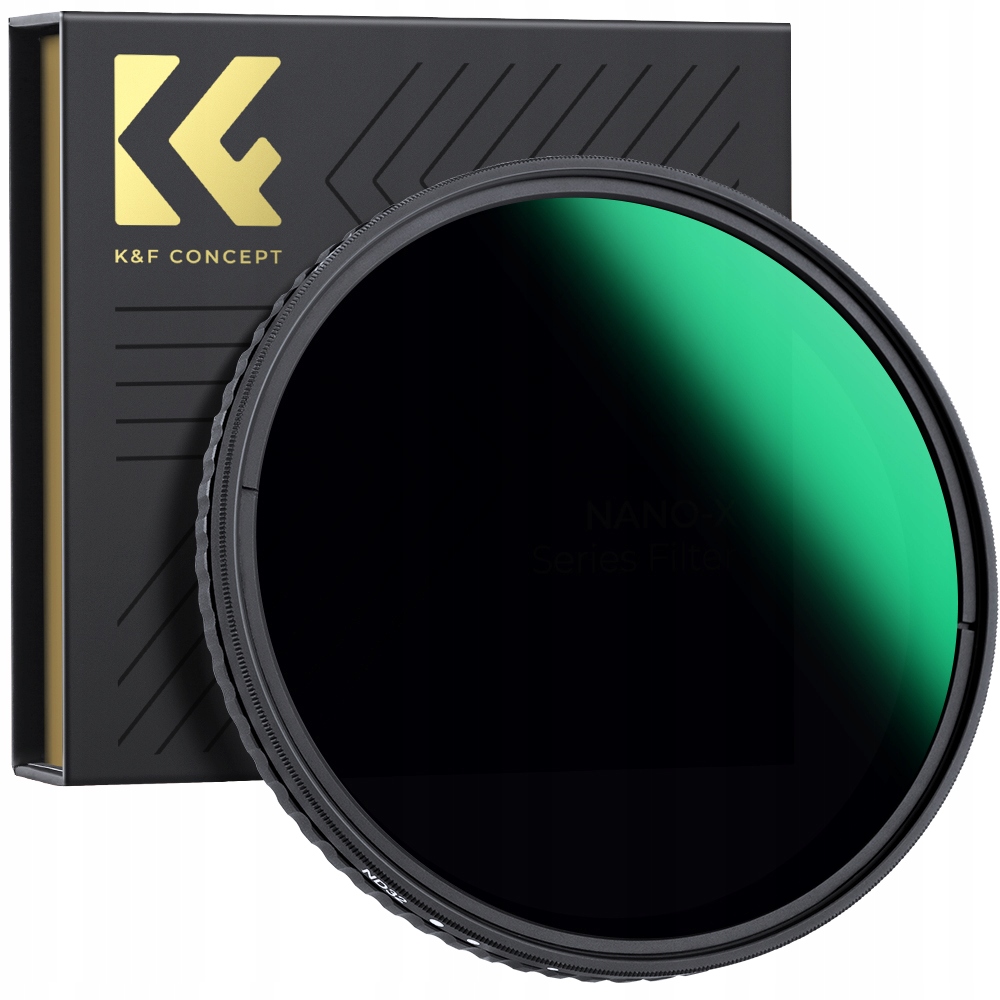 Šedý nastavitelný filtr K&f Concept Nano X (ND8-ND128) 72 mm