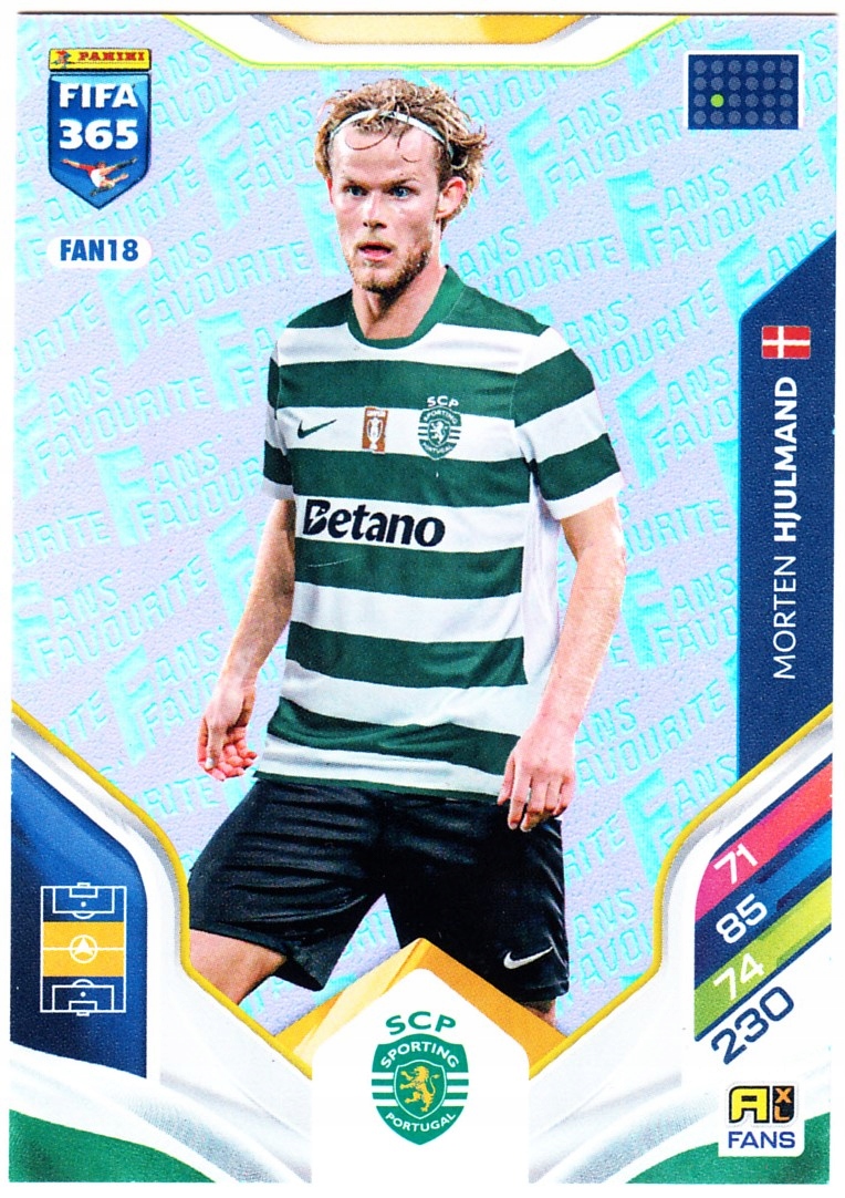 Panini Fifa 365 2026 Fans' Favourite Morten Hjulmand FAN18 Różowy (Pink)