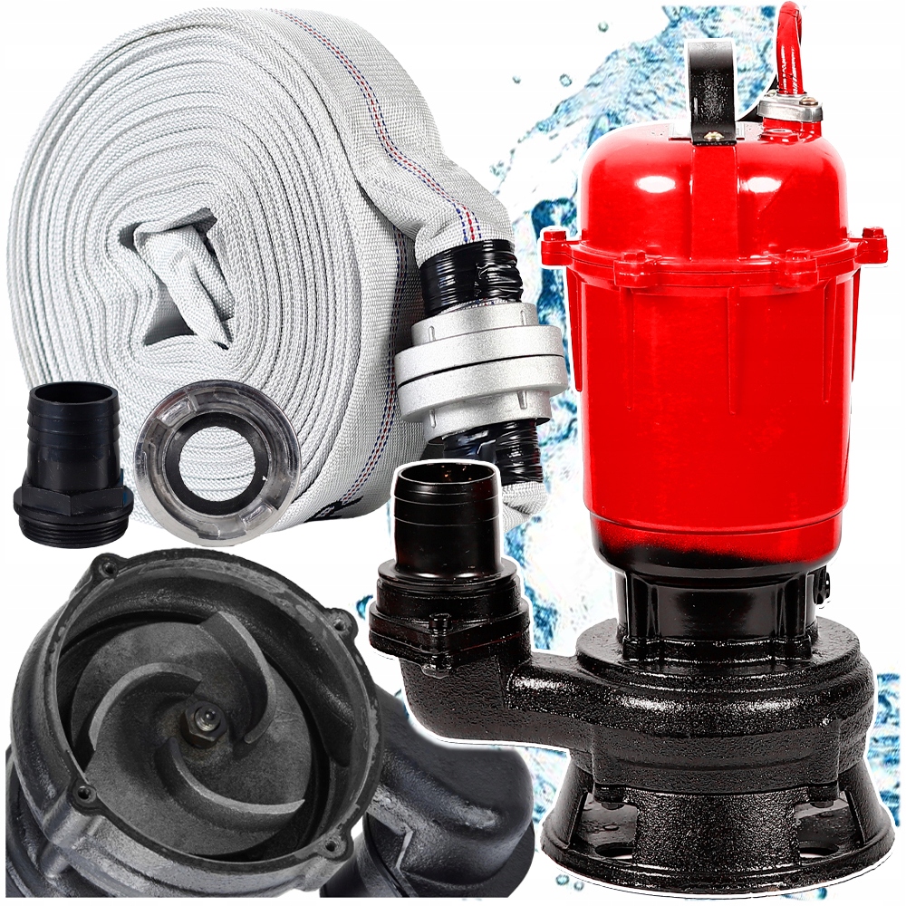 Čerpadlo Do Žumpy Na Čistú Špinavú Vodu S Drvičom Výkonná Ponorná Hadica