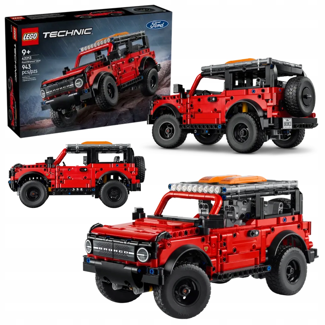 Lego Technic 42213 Suv Ford Bronco Auto motor V6