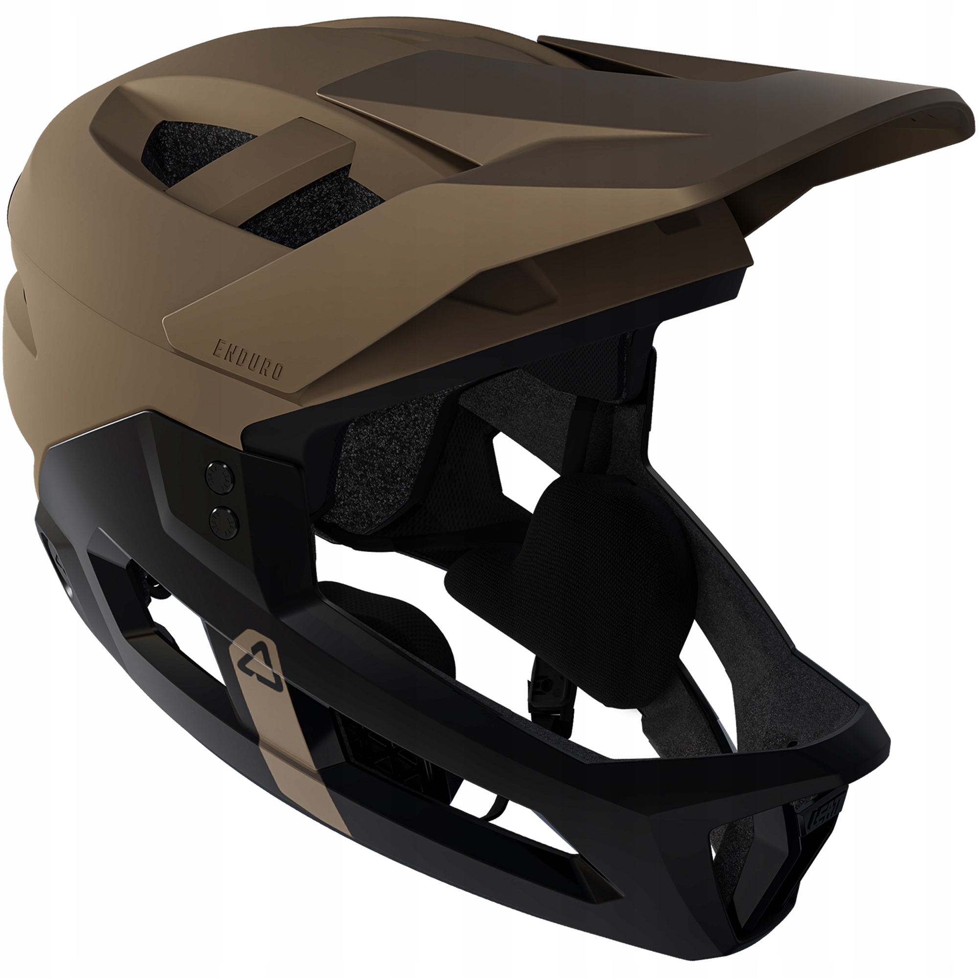 Cyklistická přilba (s odnímatelnou čelistí) Leatt Mtb Enduro 2.0 Brown 59-63 cm