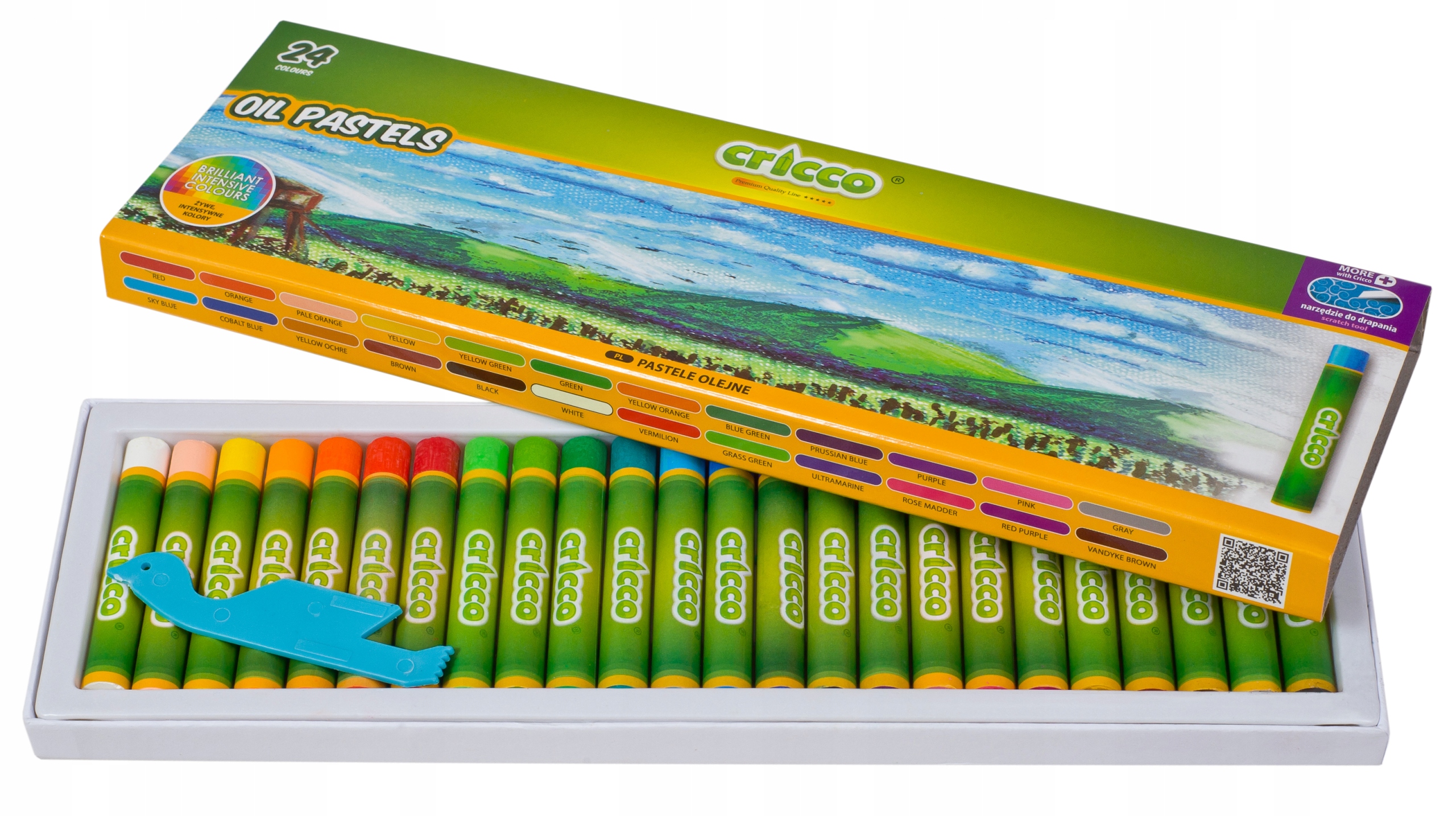 

Pastele olejne Cricco 24 sztuki