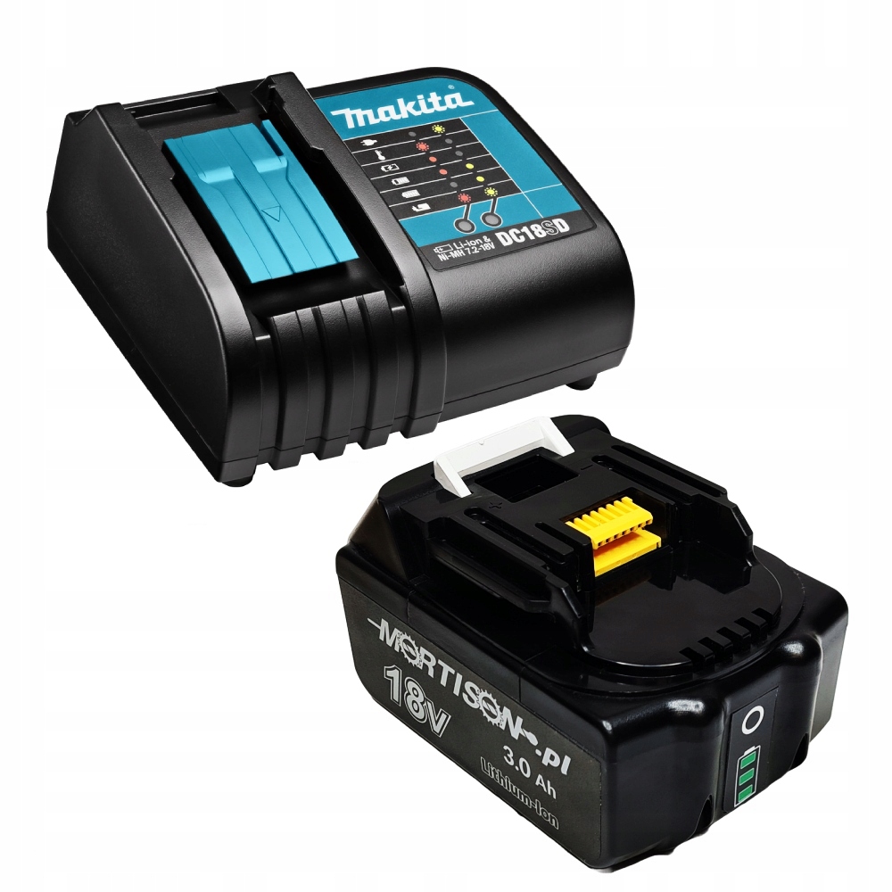 Napájecí sada Makita DC18SD Akumulátor Mortison 18V 3Ah BL1830B