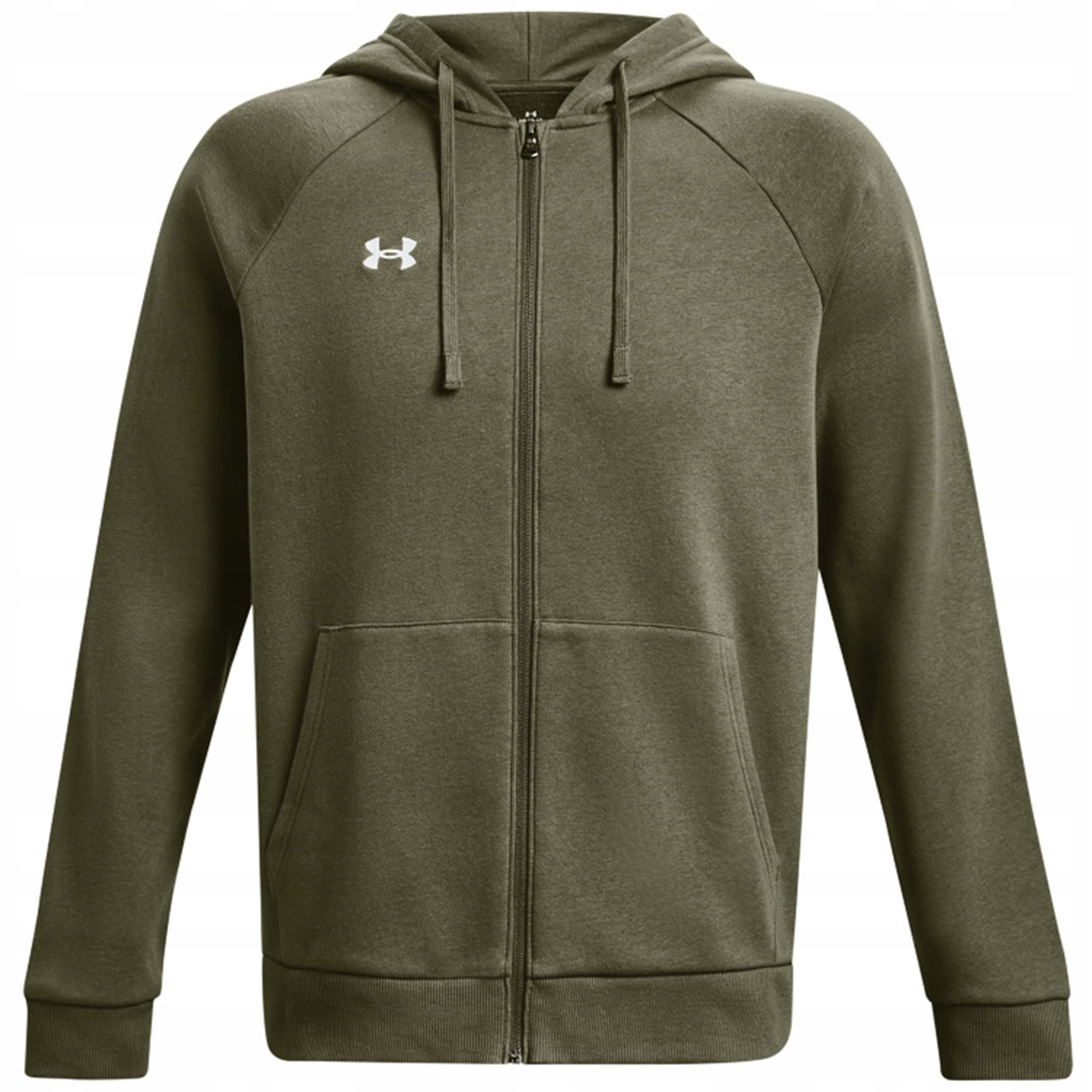 Pánská mikina Under Armour Rival Fleece Fz Hoodie khaki 1379767 390 S