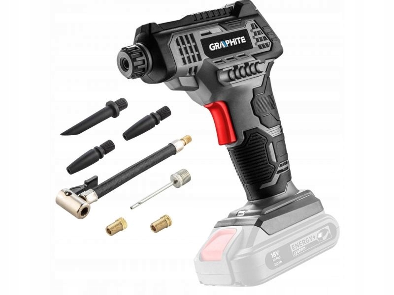 Akumulátorový Kompresor LCD 18 V 58 G041 Graphite