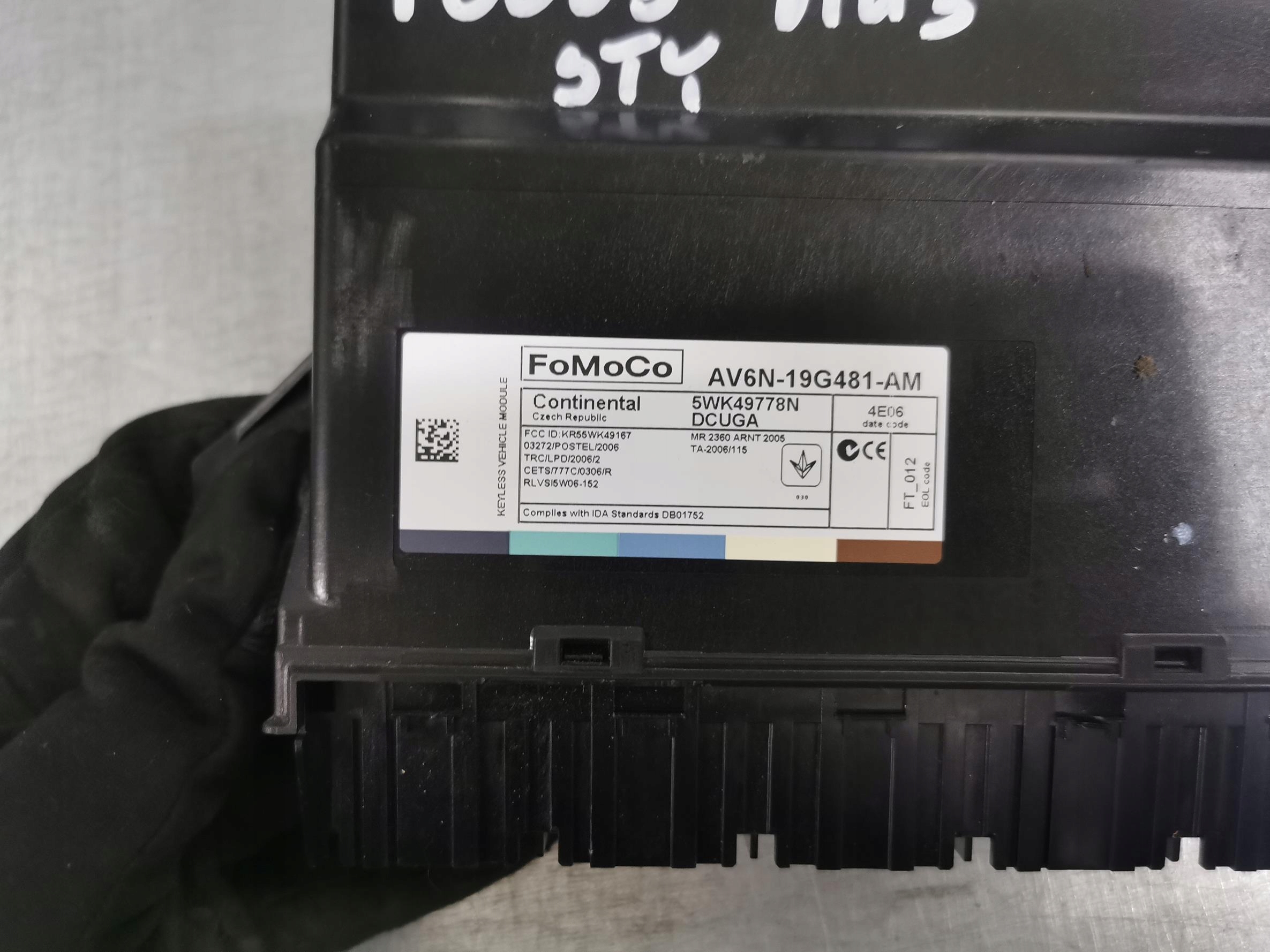 module control unit KOMFORTU FORD FOCUS MK3 AV6N-19G481-AM