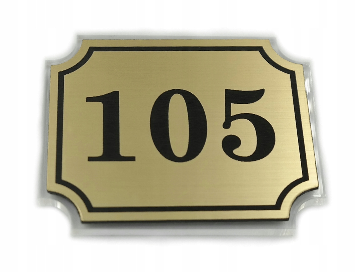 numerki NUMEREK NA DRZWI hotel 5x4 + PLEKSI 10 szt Marka inna