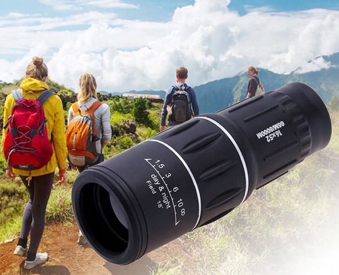 LUNETA MONOKULAR LORNETKA SURVIVAL ZOOM 16x52 SZKŁO BaK-4 DZIEŃ NOC + ETUI Średnica obiektywu 54 mm