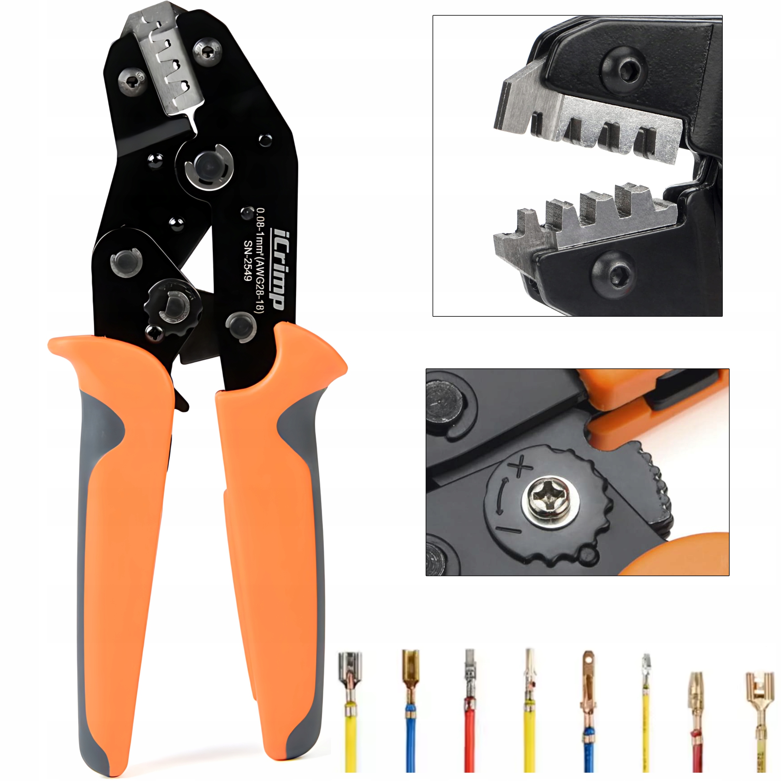 Kleště Na Konektory Iwiss SN-2549 Jst Ph Xh, Molex, Dupont